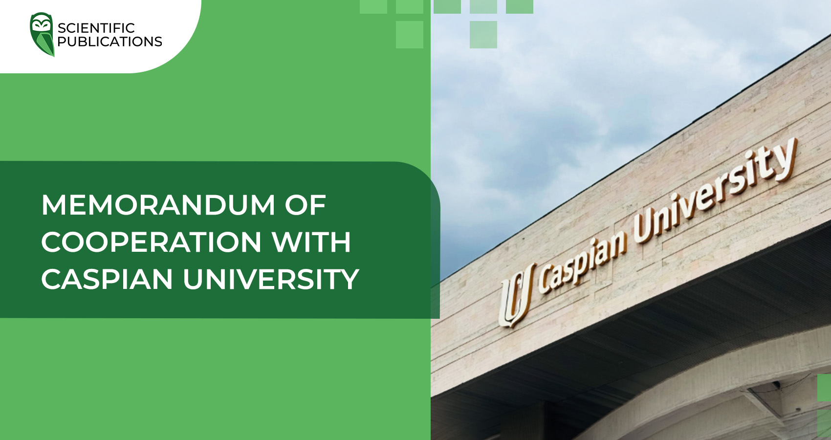 Memorandum of Cooperation with Caspian University