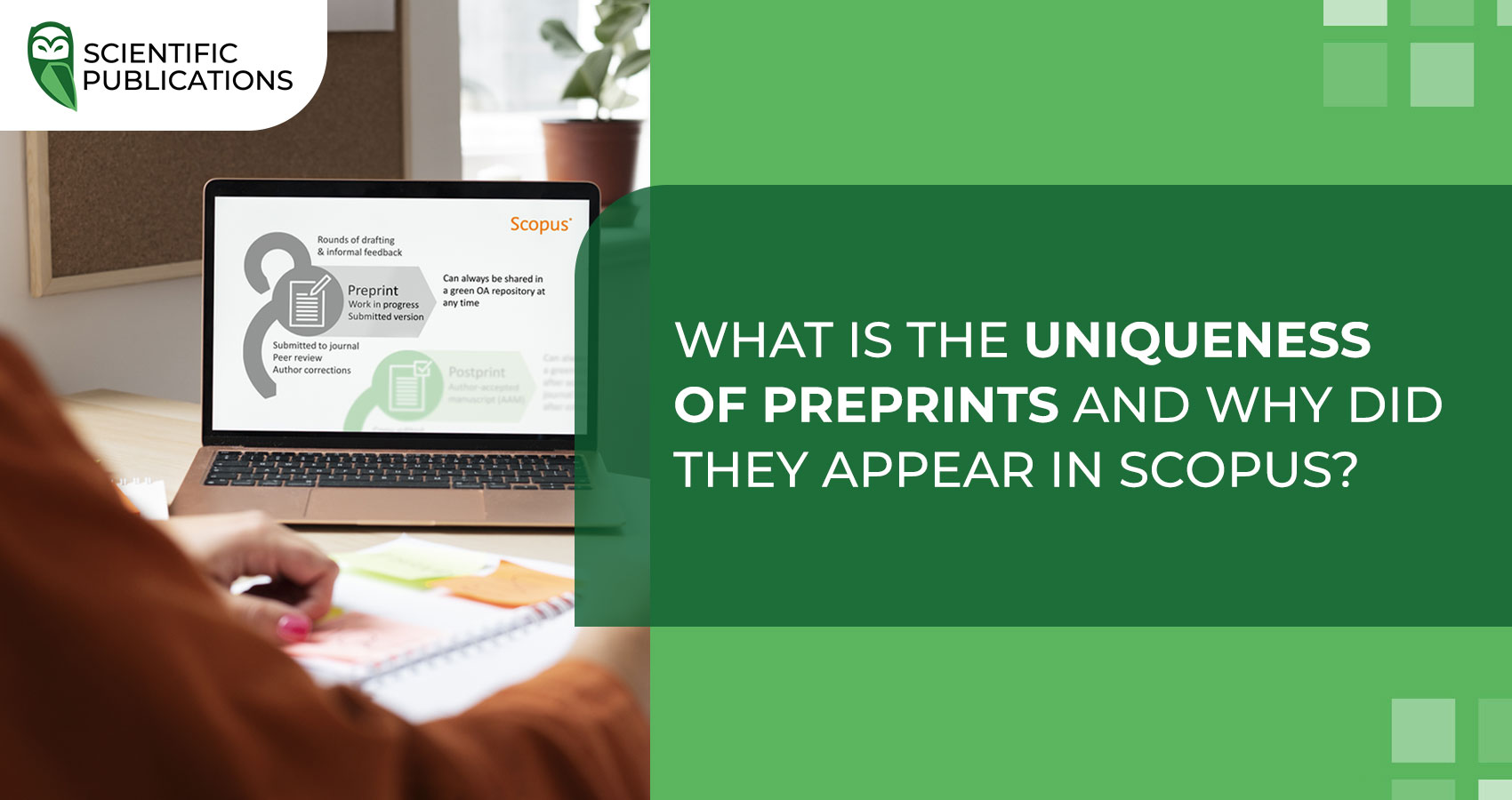 What is the uniqueness of preprints and why they began to be used in Scopus?