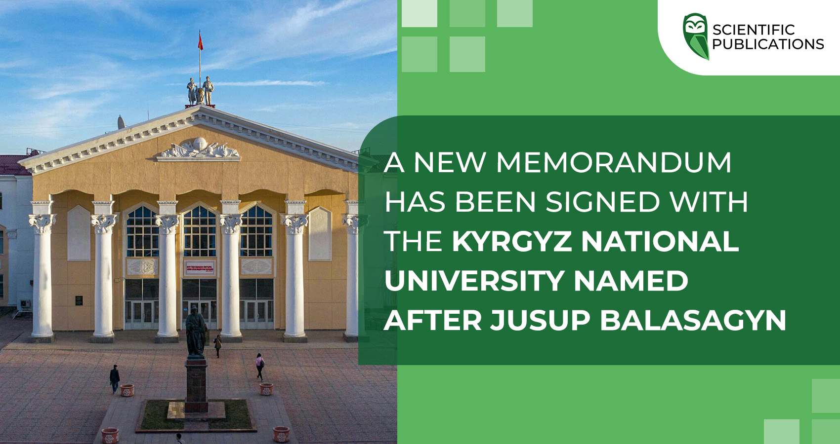 A new memorandum has been signed with the Kyrgyz National University named after Jusup Balasagyn