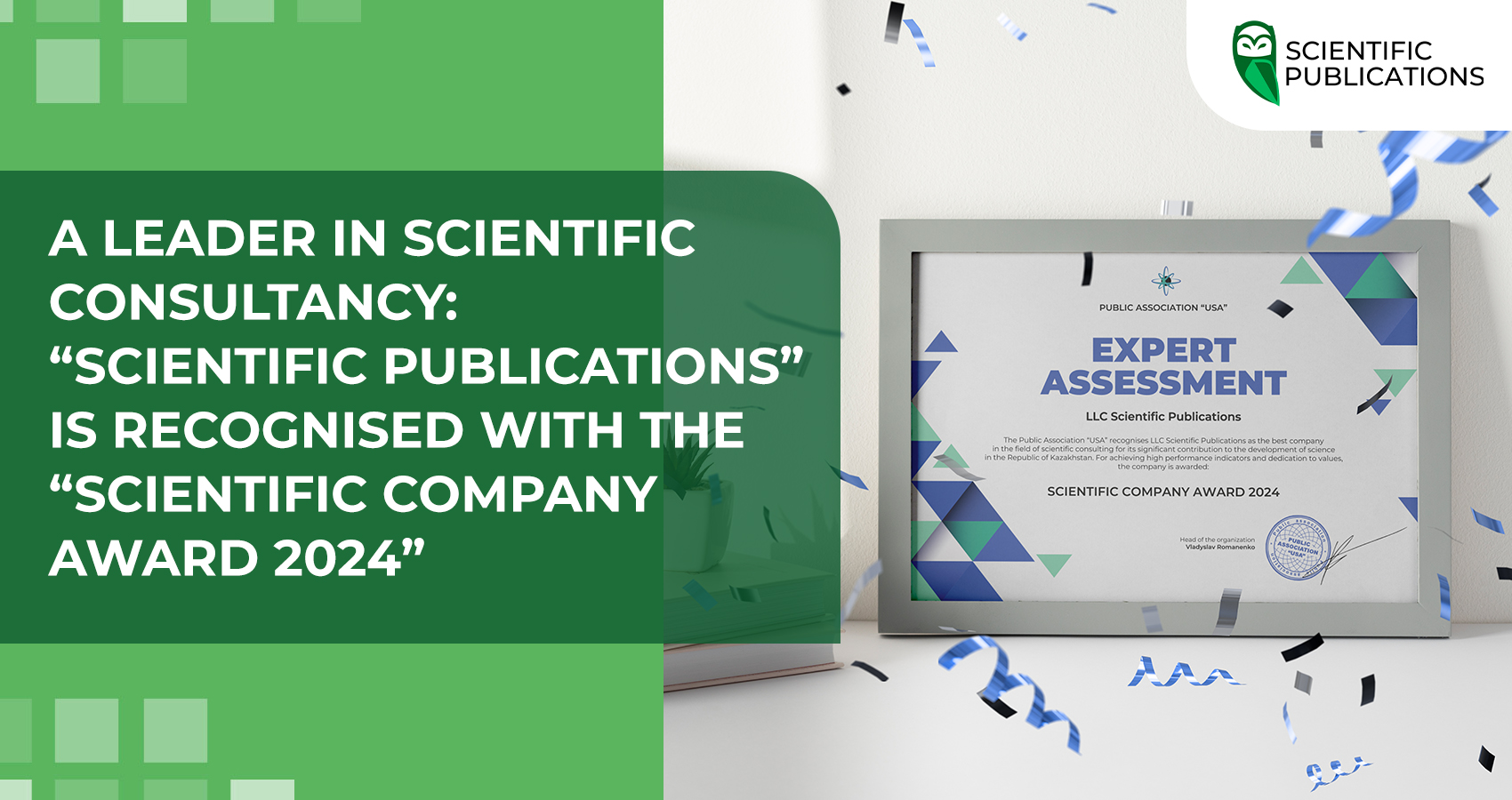 A leader in scientific consultancy: “Scientific Publications” is recognised with the “Scientific Company Award 2024”
