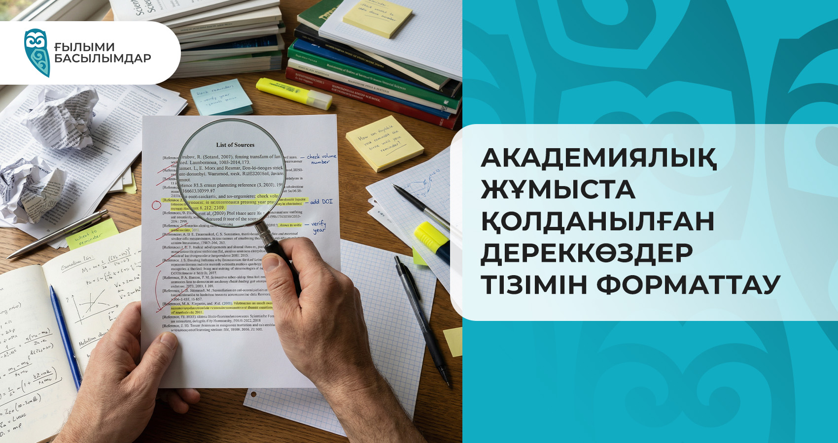 Академиялық жұмыста қолданылған дереккөздер тізімін форматтау