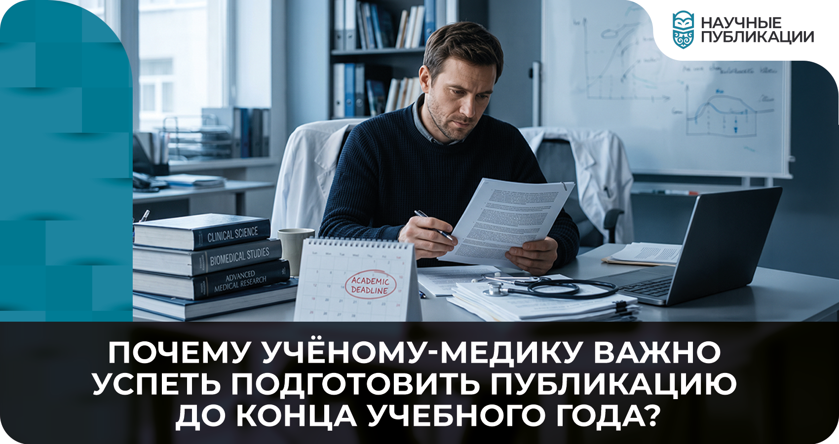 Почему учёному-медику важно успеть подготовить публикацию до конца учебного года?