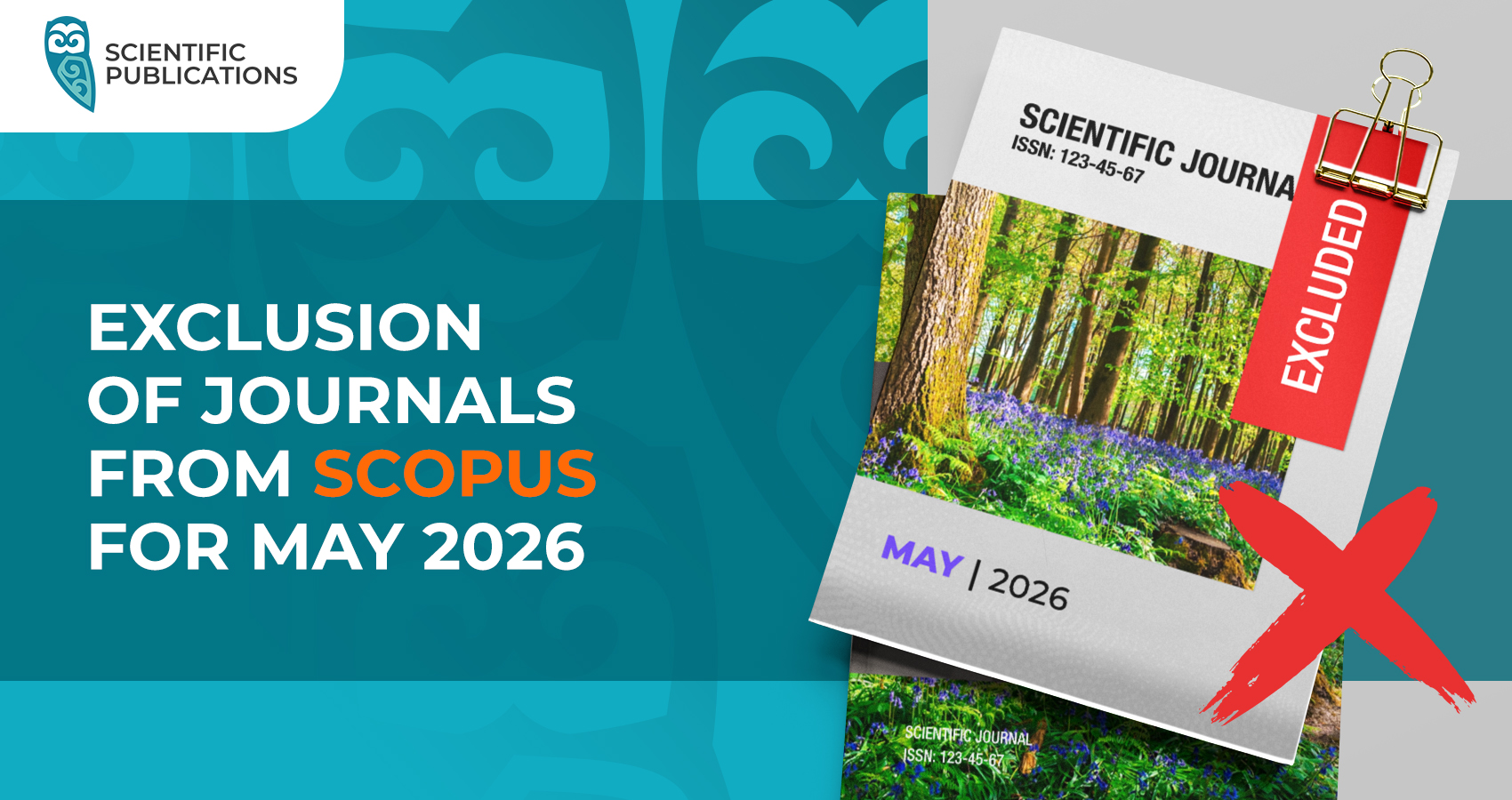 Exclusion of journals from Scopus for May 2026