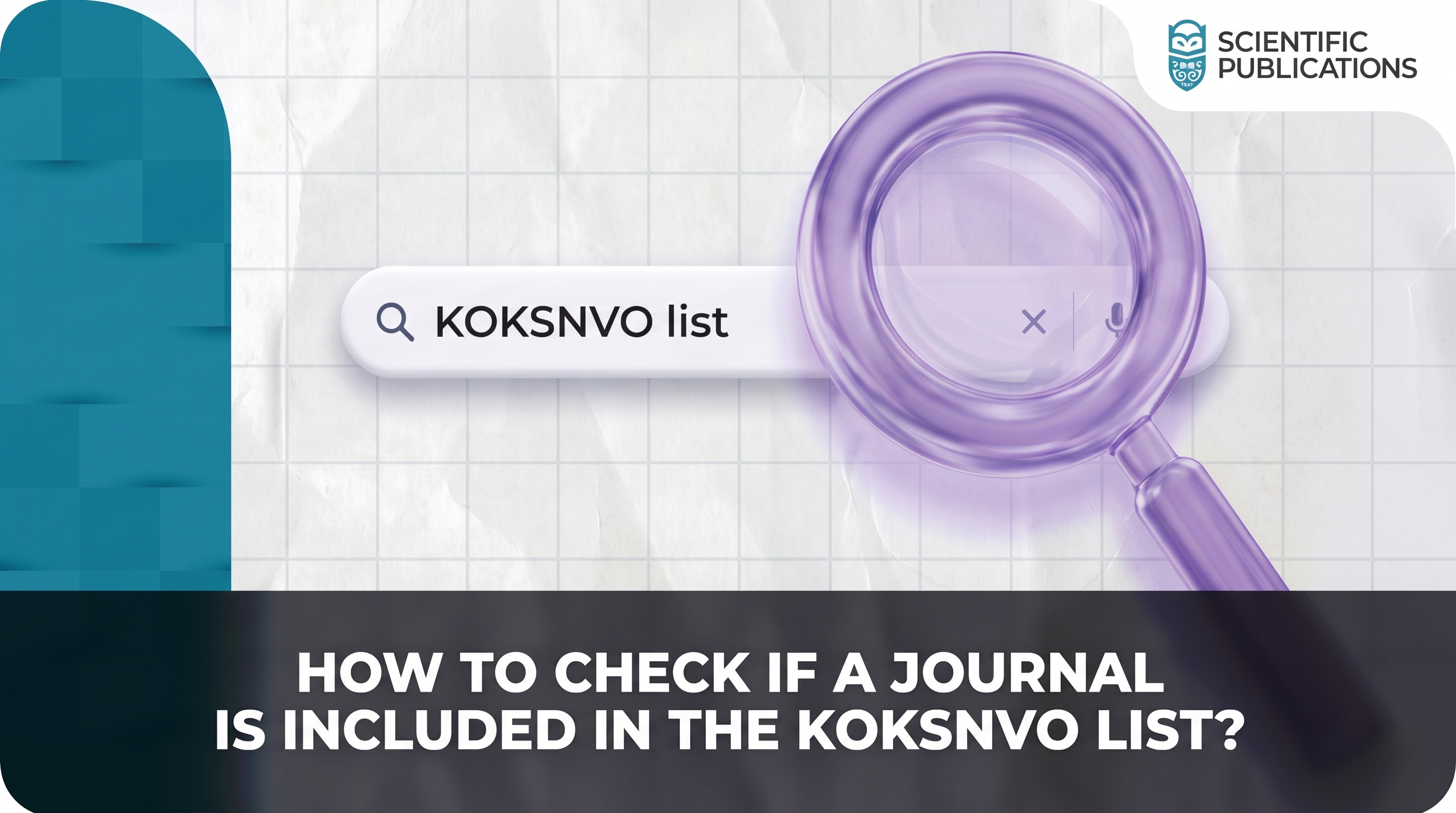 How to check if a journal is included in the KOKSNVO list?