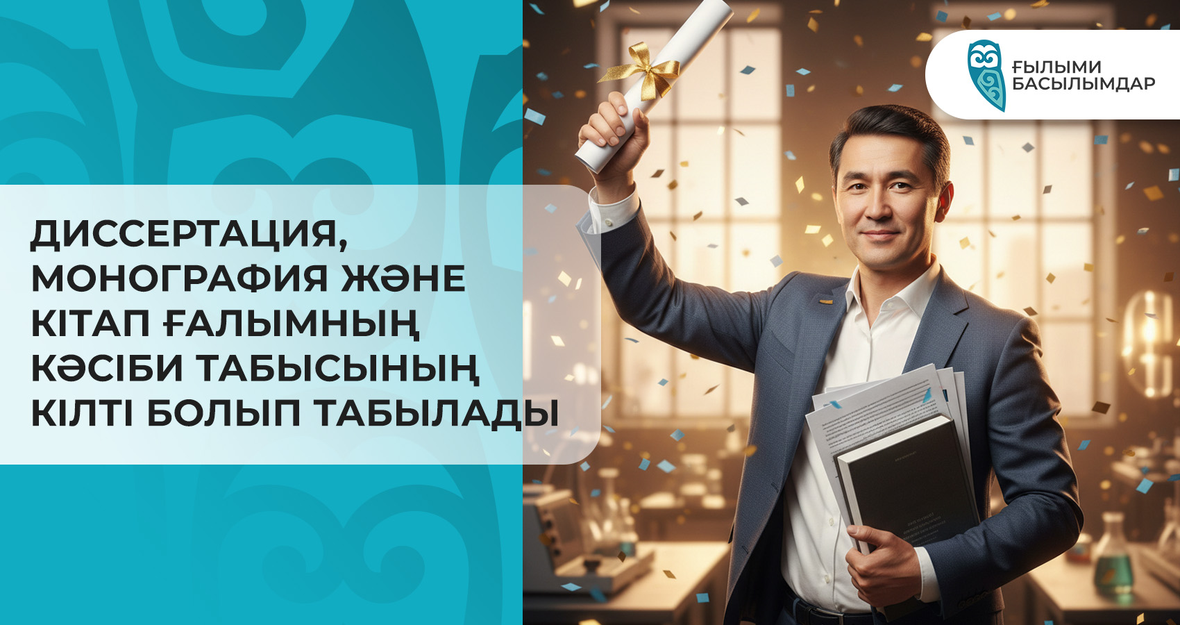 Диссертация, монография және кітап ғалымның кәсіби табысының кілті болып табылады