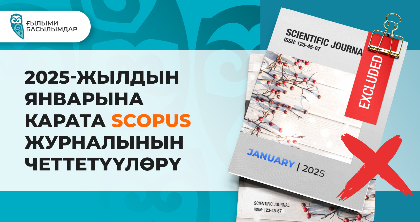 2025 жылдың қаңтар Scopus-тан шығарылған журналдар