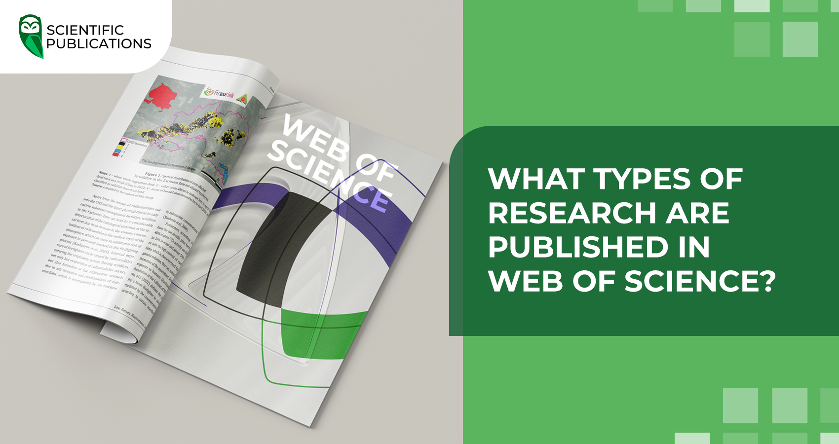 What types of research are published in Web of Science?