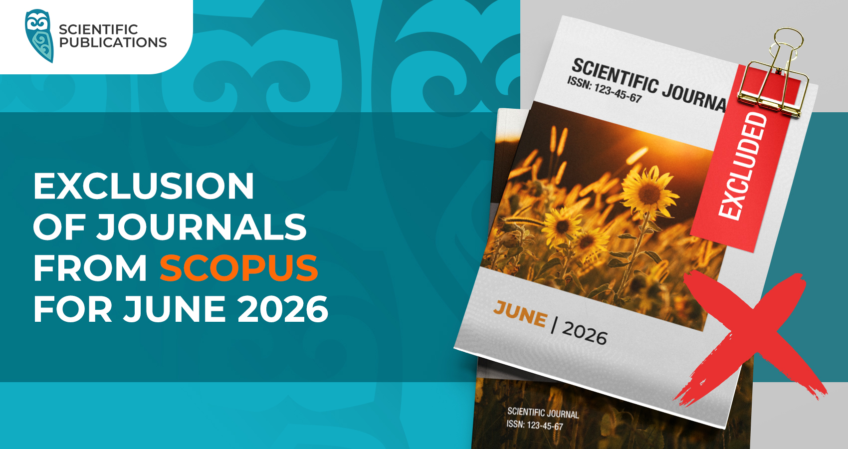Exclusion of journals from Scopus for June 2026
