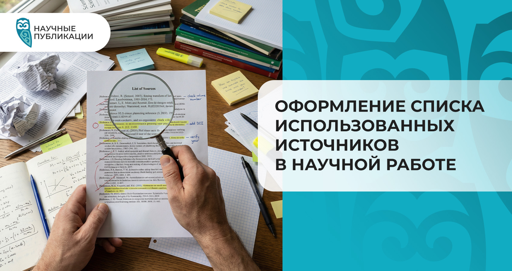 Оформление списка использованных источников в научной работе