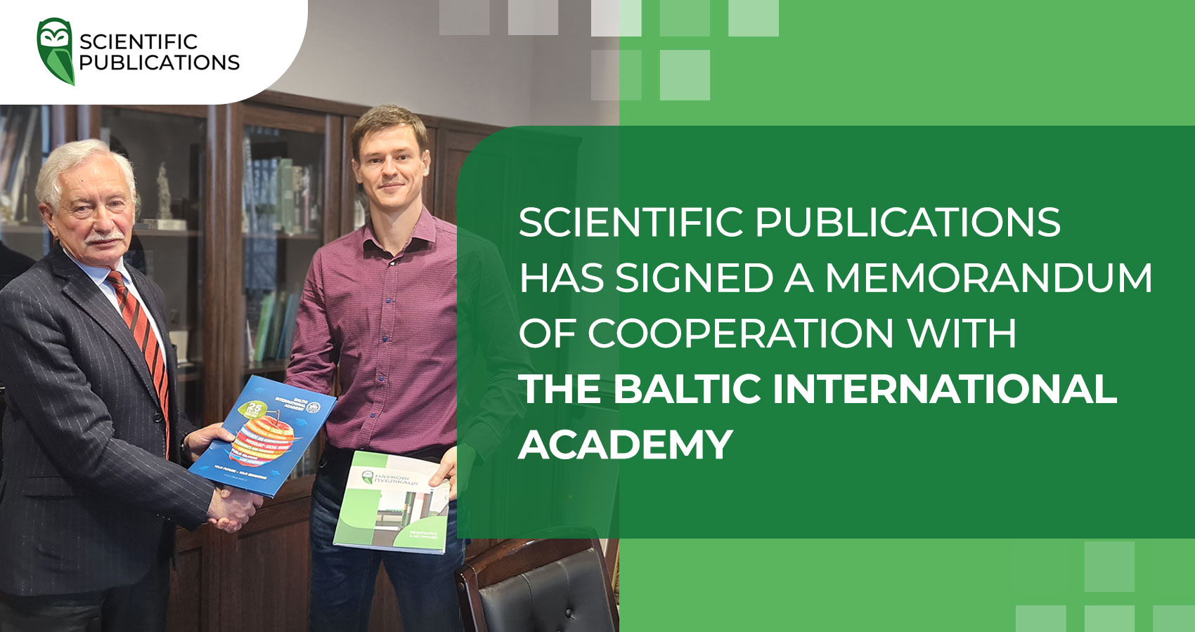 The Scientific Publications company signed a Memorandum of Cooperation with the Baltic International Academy