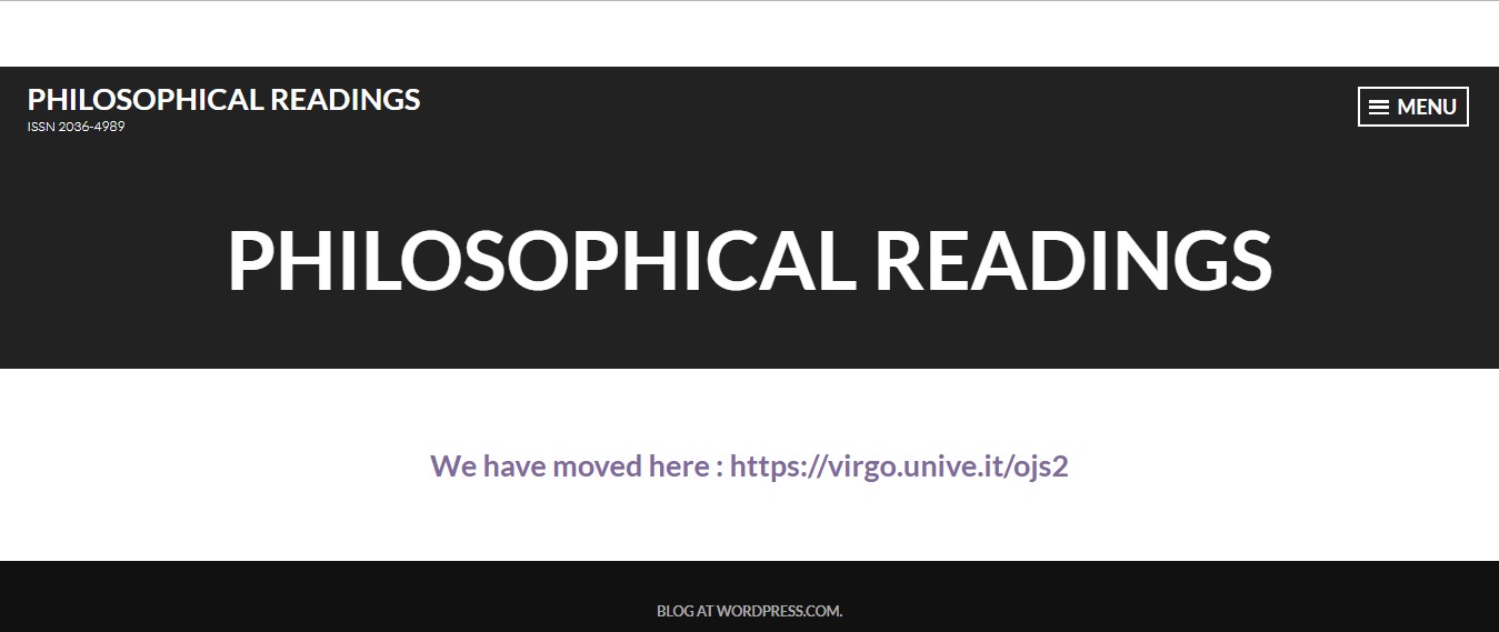 web-архив старого сайта «Philosophical Readings»